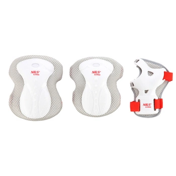 Ochraniacze na rolki, deskorolkę, hulajnogę NILS EXTREME H8334 białe