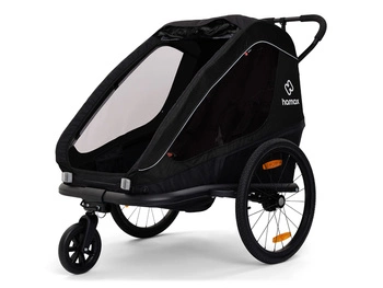 Przyczepka rowerowa Hamax Traveller Twin zielono-szara